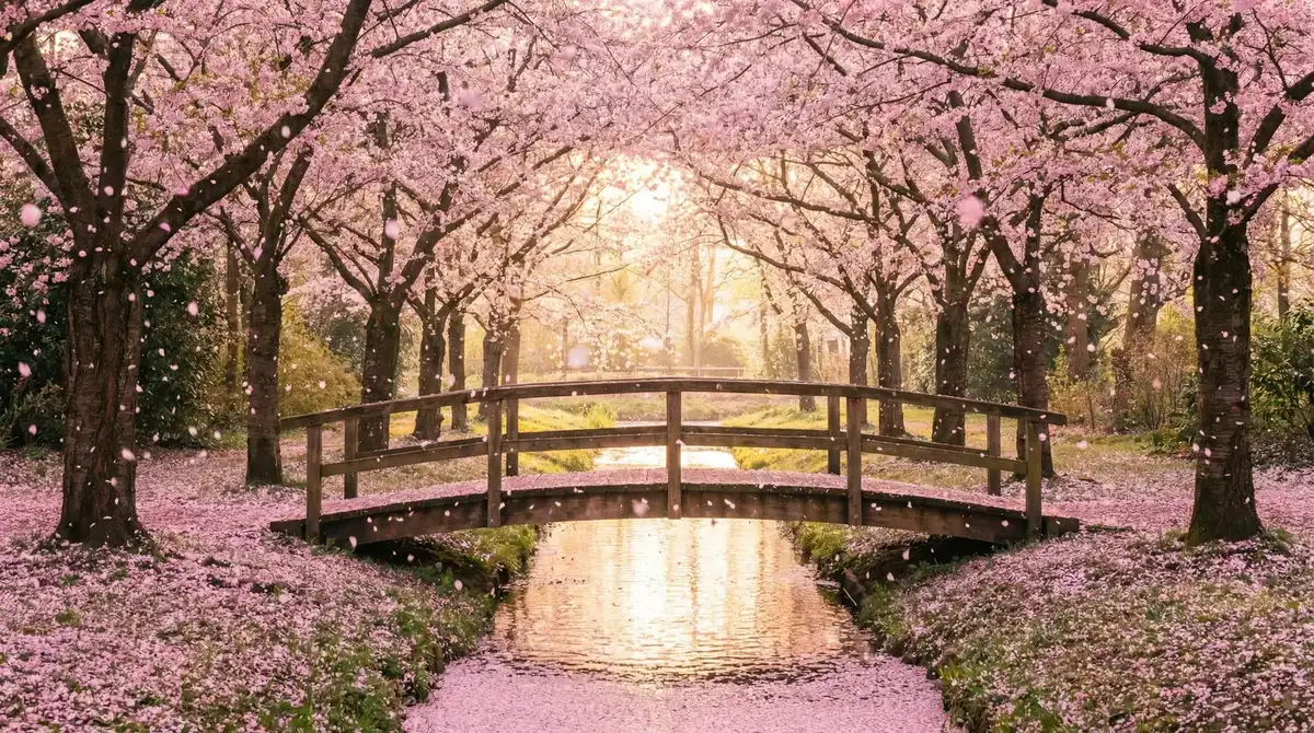 樱花桥畔 - 酒香犹存怎么做 唯美风景